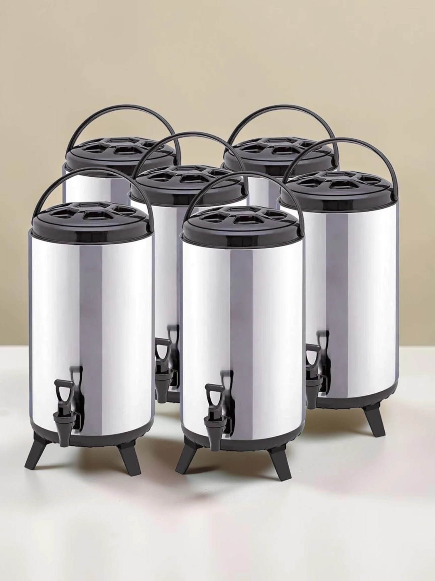 frostandfoamtanks Portable Insulated Beverage Dispenser, Stainless Steel Brew Pot, 14L Capacity