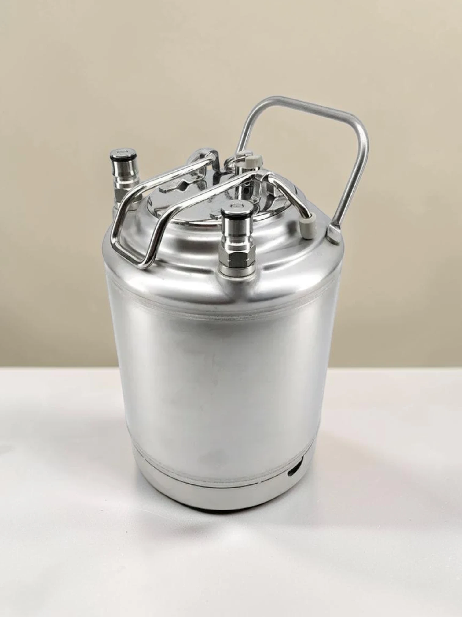 frostandfoamtanks 2L Ball Lock Keg Cornelius Style Stainless Steel 152mm x 252mm