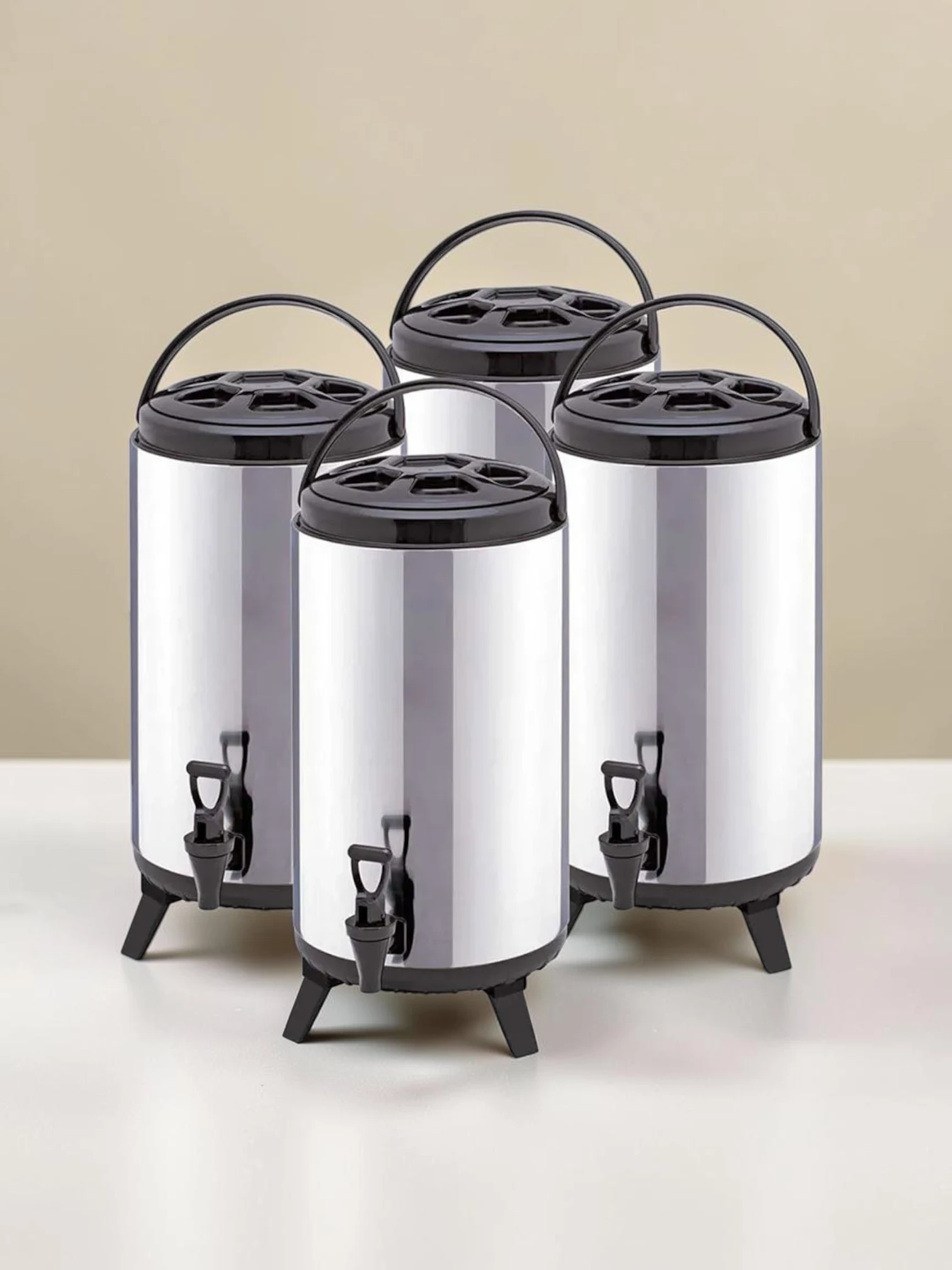frostandfoamtanks 14L Insulated Beverage Dispenser Stainless Steel Thermal Pot for Hot and Cold Drinks