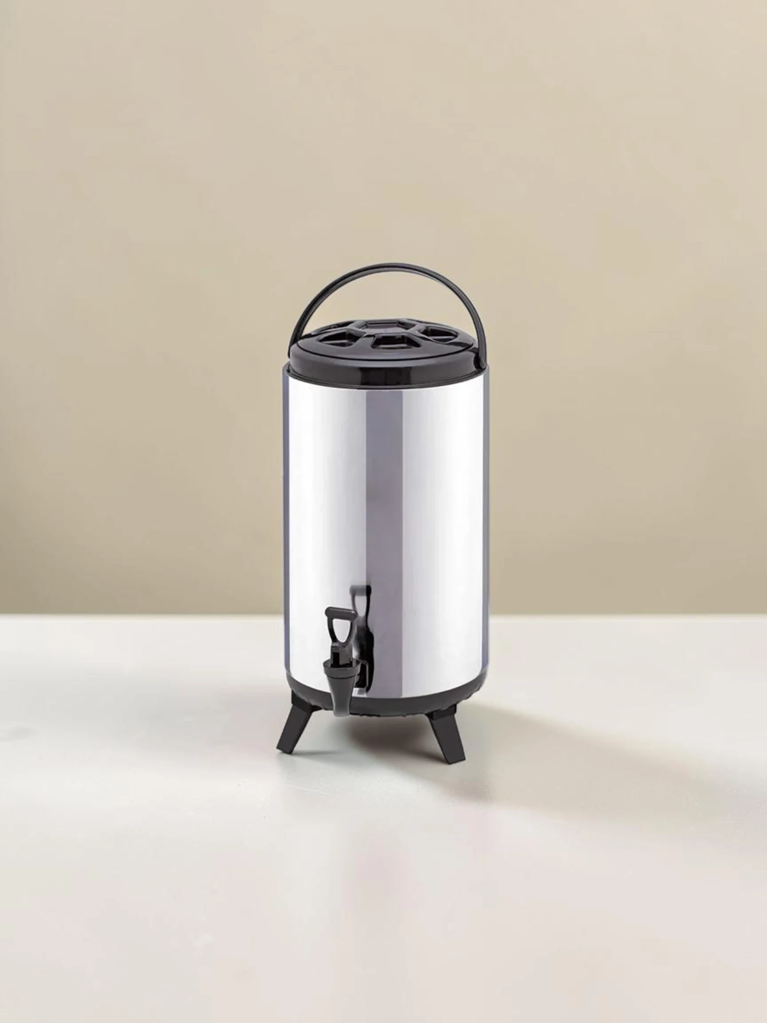 frostandfoamtanks 10L Insulated Beverage Dispenser Stainless Steel Commercial Tea and Coffee Barrel